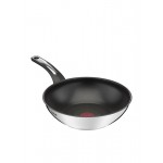 TEFAL E30019 EMOTION WOK ΑΝΟΞΕΙΔΟΤΟ ΜΕ ΑΝΤΙΚΟΛΛΗΤΙΚΗ ΕΠΙΣΤΡΩΣΗ 28CM